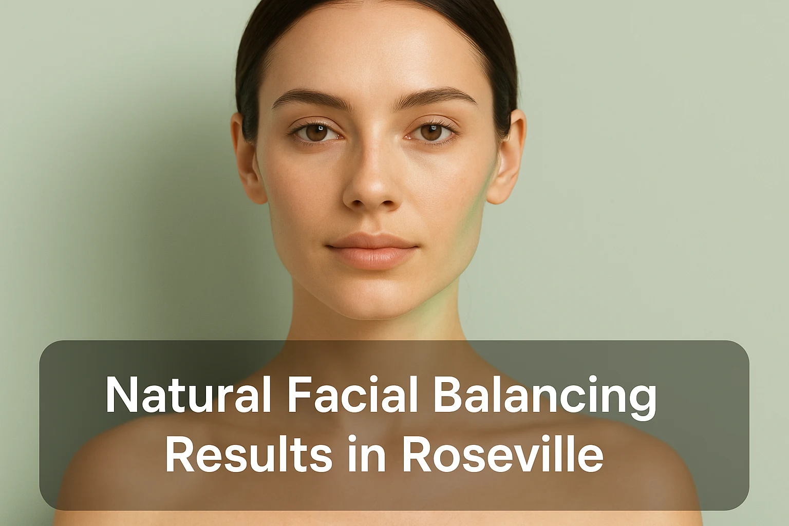 Natural facial balancing results showing a harmonious and balanced female face with soft natural lighting, professional and inviting blog thumbnail image